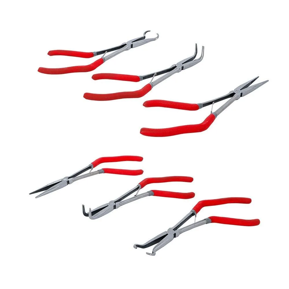 BGS technic BGS84528 SET 3 PEZZI PINZE A BECCO LUNGO E PINZE PER CANDELE 275 MM Dinamitek 2