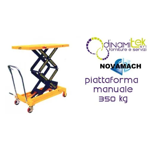 NP35D PLATTFORM MANUELLE HöHEN-REG. AUF RäDERN, 350KG NOVAMACH Dinamitek 1