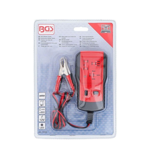 TESTEUR DE RELAIS AUTOMOBILE 12 V BGS70338 | DIAGNOSTIC AUTOMOBILE | FERMEC Dinamitek 4