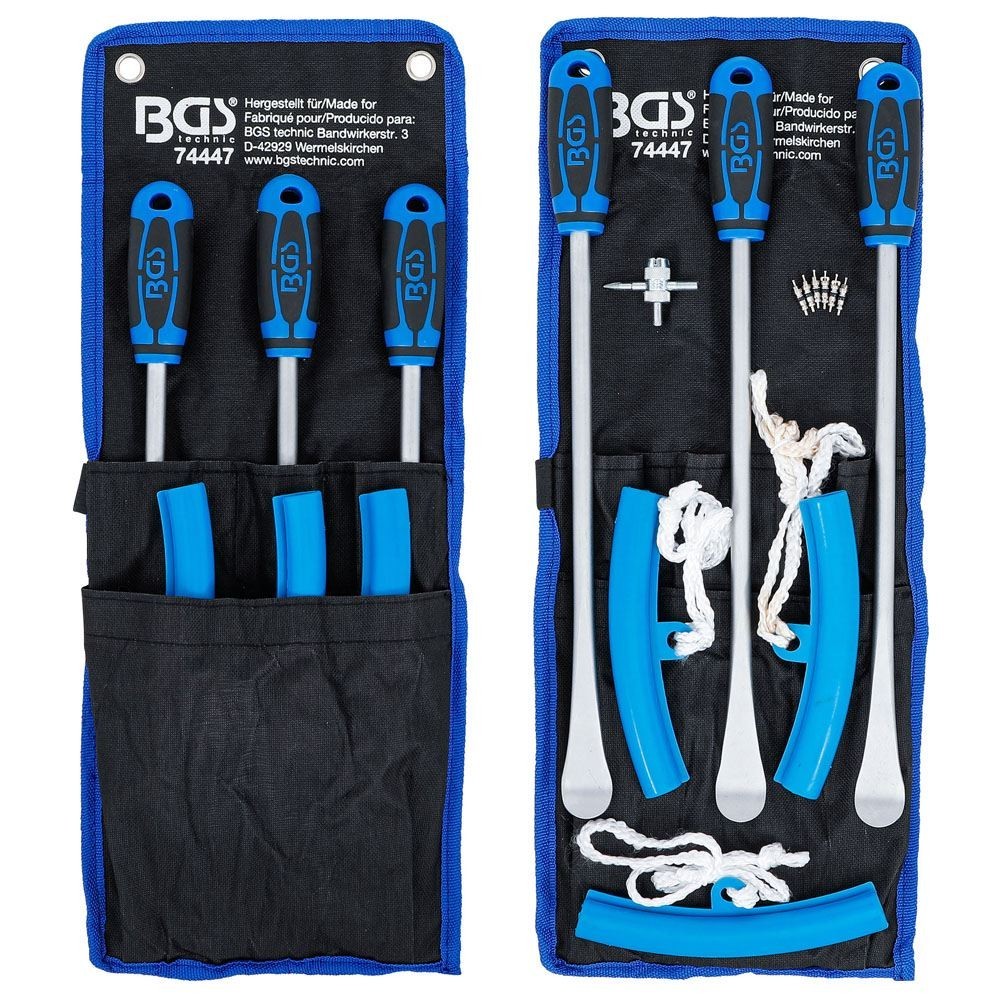ENSEMBLE DE 13 DéMONTE-PNEUS DE MOTO AVEC PROTECTIONS DE BORD BGS74447 BGS TECHNIC Dinamitek 2