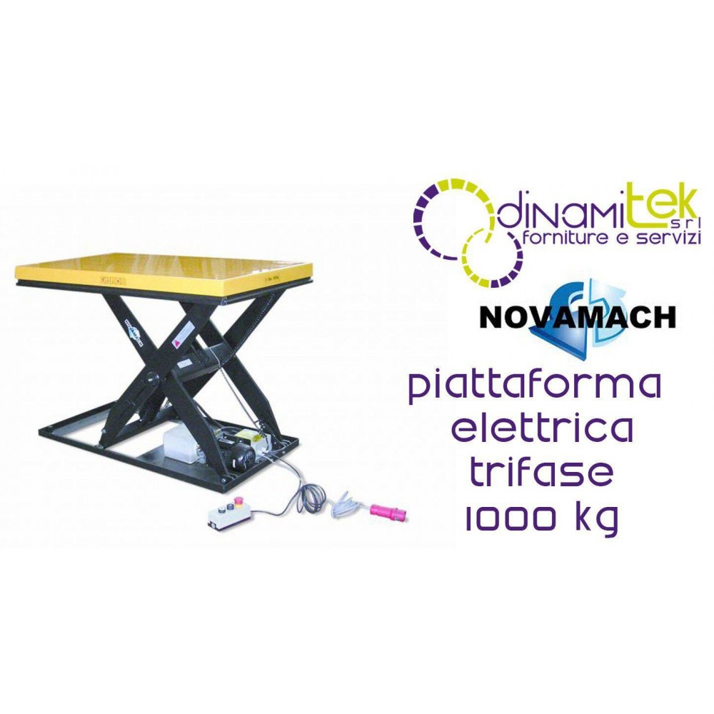 NPF100E PLATFORM ELECTRO-HYDRAULIC THREE-PHASE CAPACITY 1000KG NOVAMACH Dinamitek 1