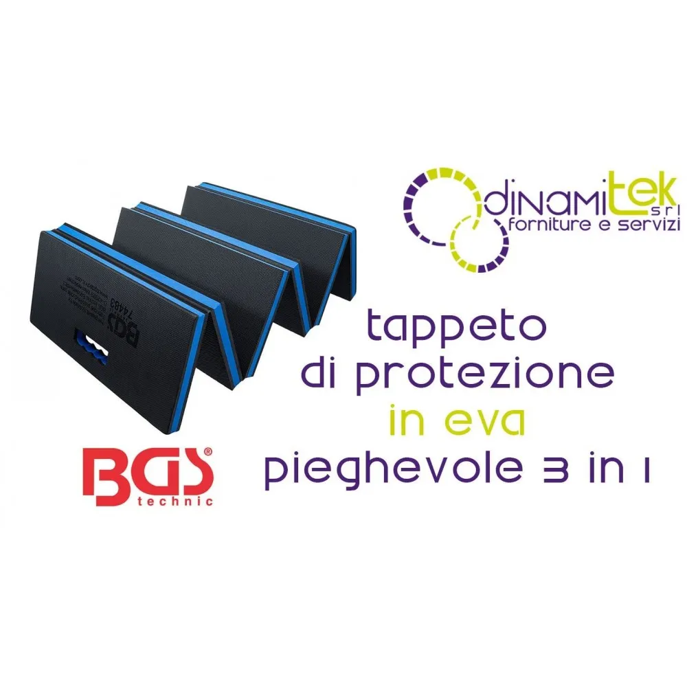 BGS technic BGS74483 TAPPETO DI PROTEZIONE IN EVA PIEGHEVOLE 3 IN 1 Dinamitek 1