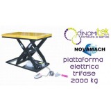NPF200E PLATE-FORME DE L'éLECTRO-HYDRAULIQUES TRIPHASé DéBIT 2000KG NOVAMACH Dinamitek 1