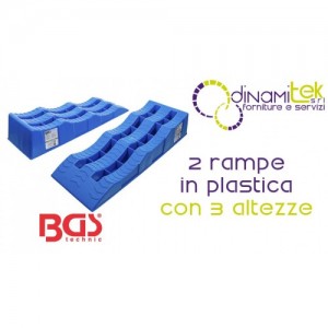 JUEGO DE 2 RAMPAS DE PLáSTICO PARA COCHE, 3 ALTURAS, 3,5 TONELADAS BGS74402 BGS TECHNIC Dinamitek 1
