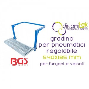 BGS71002 ESCALóN AJUSTABLE ANTIDESLIZANTE PARA FURGONETAS DE HASTA 130 KG Dinamitek 1