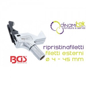 BGS technic BGS6691 UTENSILE PER RIPRISTINARE FILETTI ESTERNI Ø 4 - 45 MM Dinamitek 1