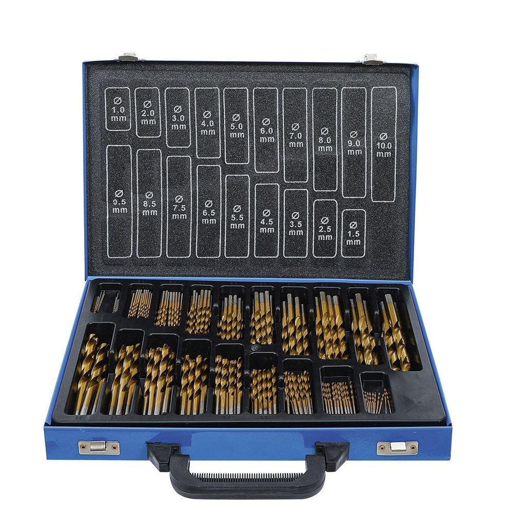 JUEGO DE 170 BROCAS HSS RECUBIERTAS DE TITANIO - 1-10 MM DIN 338 - BGS1994 BGS TECHNIC Dinamitek 2