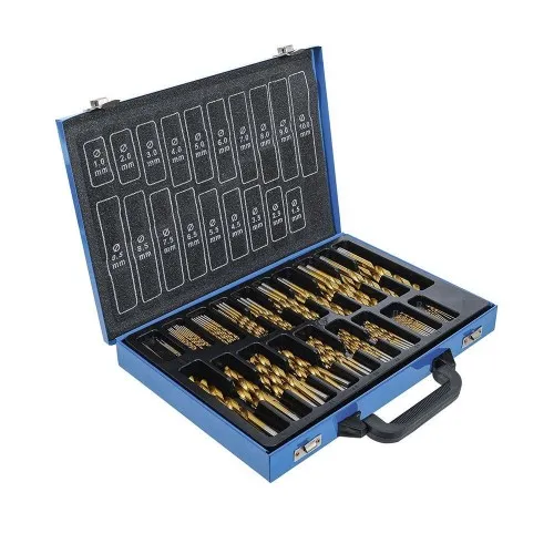 SATZ MIT 170 TITANBESCHICHTETEN HSS-BOHRERN - 1-10 MM DIN 338 - BGS1994 BGS TECHNIC Dinamitek 4