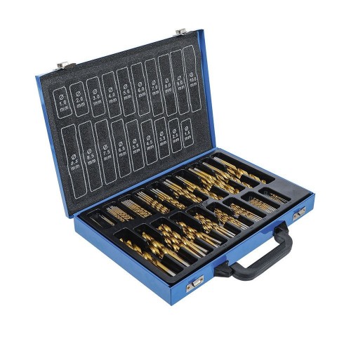 JUEGO DE 170 BROCAS HSS RECUBIERTAS DE TITANIO - 1-10 MM DIN 338 - BGS1994 BGS TECHNIC Dinamitek 4