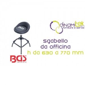 BGS BGS70144 WORKSHOP STOOL - ADJUSTABLE 630-770MM | MAX LOAD 150KG Dinamitek 1