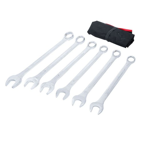 SET OF 6 EXTRA-LONG COMBINATION WRENCHES BGS 34-50MM BGS1185 Dinamitek 3