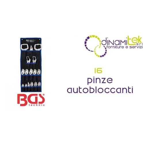 16-PIECE LOCKING PLIERS SET | FERMEC BGS4495 BGS TECHNIC Dinamitek 1