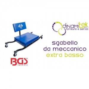TABOURET MéCANIQUE BGS2852, EXTRA BAS, ASSISE 140 MM, DOSSIER RéGLABLE Dinamitek 1
