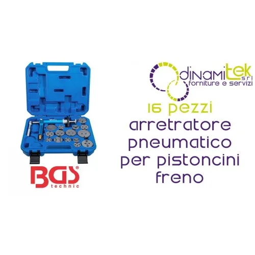 BGS1117 JUEGO DE RETRACTORES DE PISTóN DE FRENO DE AIRE PROFESIONAL DE 16 PIEZAS Dinamitek 1