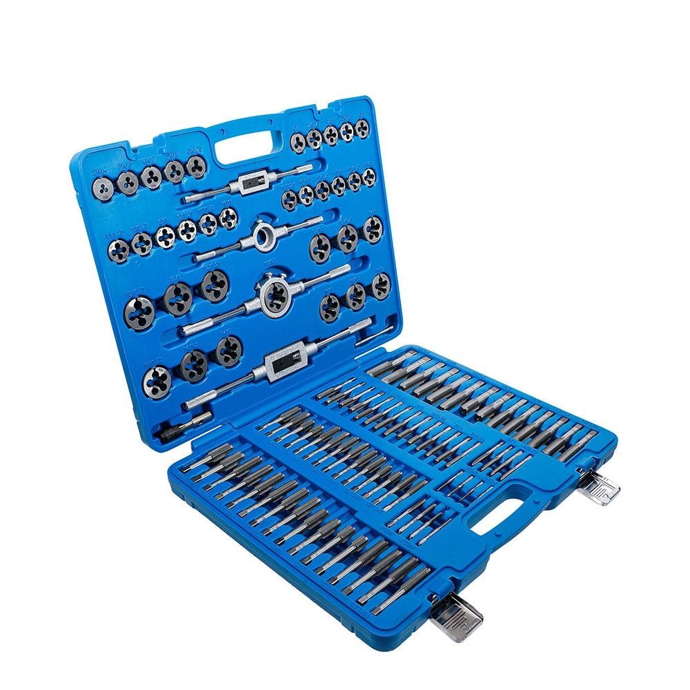 JUEGO DE MACHOS Y TERRAJAS BGS 1900 DE 110 PIEZAS, M2-M18, ACERO DE TUNGSTENO Dinamitek 3