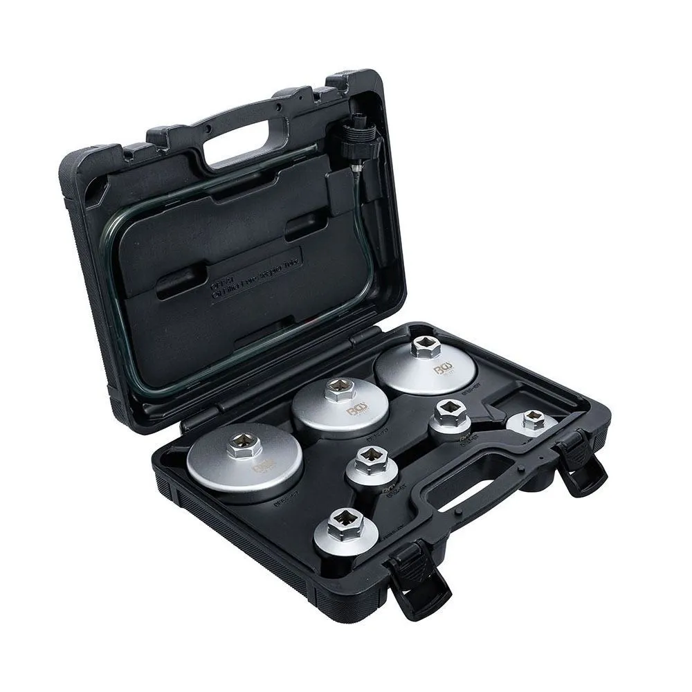 BGS technic BGS72054 SET 8 PEZZI CHIAVI A TAZZA PER FILTRI OLIO CON TUBO DI SCARICO Dinamitek 3