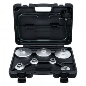 BGS technic BGS72054 SET 8 PEZZI CHIAVI A TAZZA PER FILTRI OLIO CON TUBO DI SCARICO Dinamitek 4