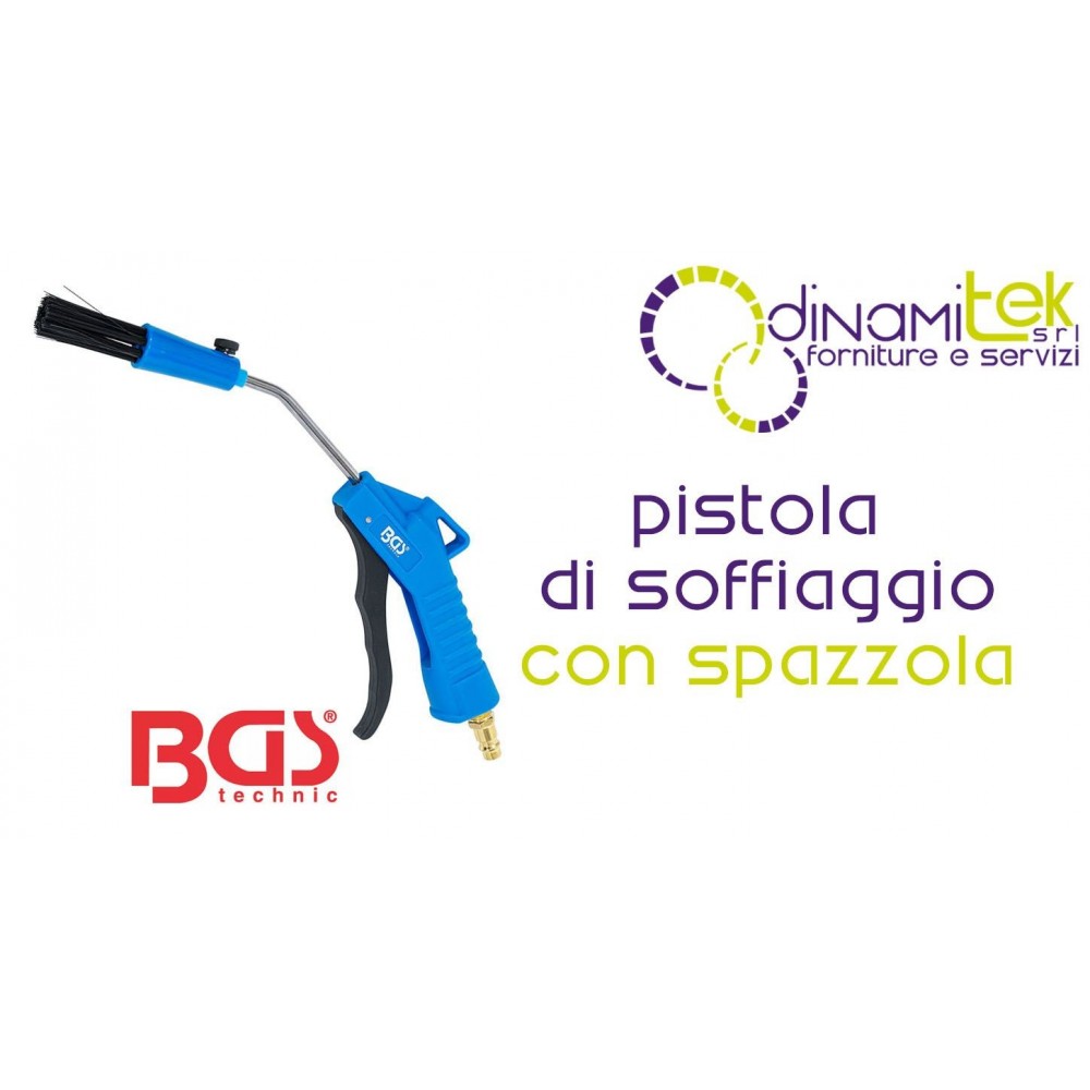 BGS technic BGS70972 PISTOLA DI SOFFIAGGIO CON SPAZZOLA Dinamitek 1