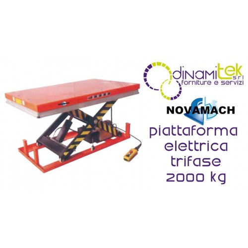 NPF200EL PLATFORM ELECTRO-HYDRAULIC THREE-PHASE FLOW RATE 2000KG NOVAMACH Dinamitek 1