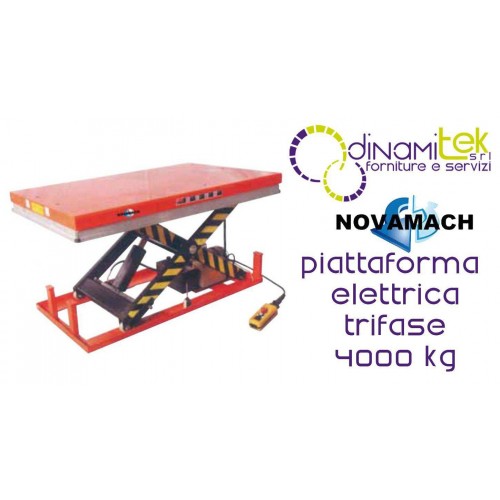 NPF400EL PLATAFORMA ELECTRO-HIDRáULICO DE LAS TRES DE LA FASE DE FLUJO DE 4000KG NOVAMACH Dinamitek 1