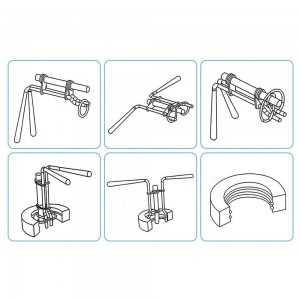 SATZ MIT 4 FMSEALTOOLS FERMEC-WERKZEUGEN FüR HYDRAULIKDICHTUNGEN 22-165 MM Dinamitek 4