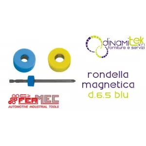 RONDELLE MAGNéTIQUE MAG6, DIAMèTRE 6,5 MM, BLEUE | AIMANT FERMEC TOOL - DYNAMITEK Dinamitek 4