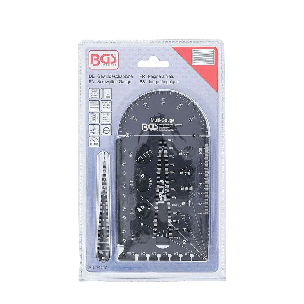 CALIBRE DE ROSCA MéTRICA M3-M20 | - DYNAMITEK BGS74247 BGS TECHNIC Dinamitek 7