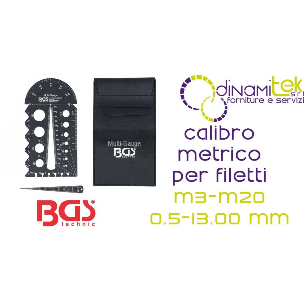 CALIBRE DE FILETAGE MéTRIQUE M3-M20 | - DYNAMITEK BGS74247 BGS TECHNIC Dinamitek 12