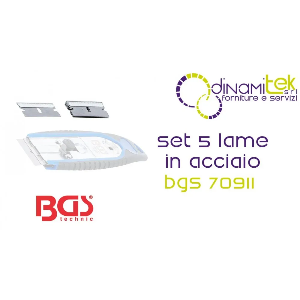 LAMES DE RECHANGE | 5 PIèCES EN ACIER - DYNAMITEK BGS70911-1 BGS TECHNIC Dinamitek 4