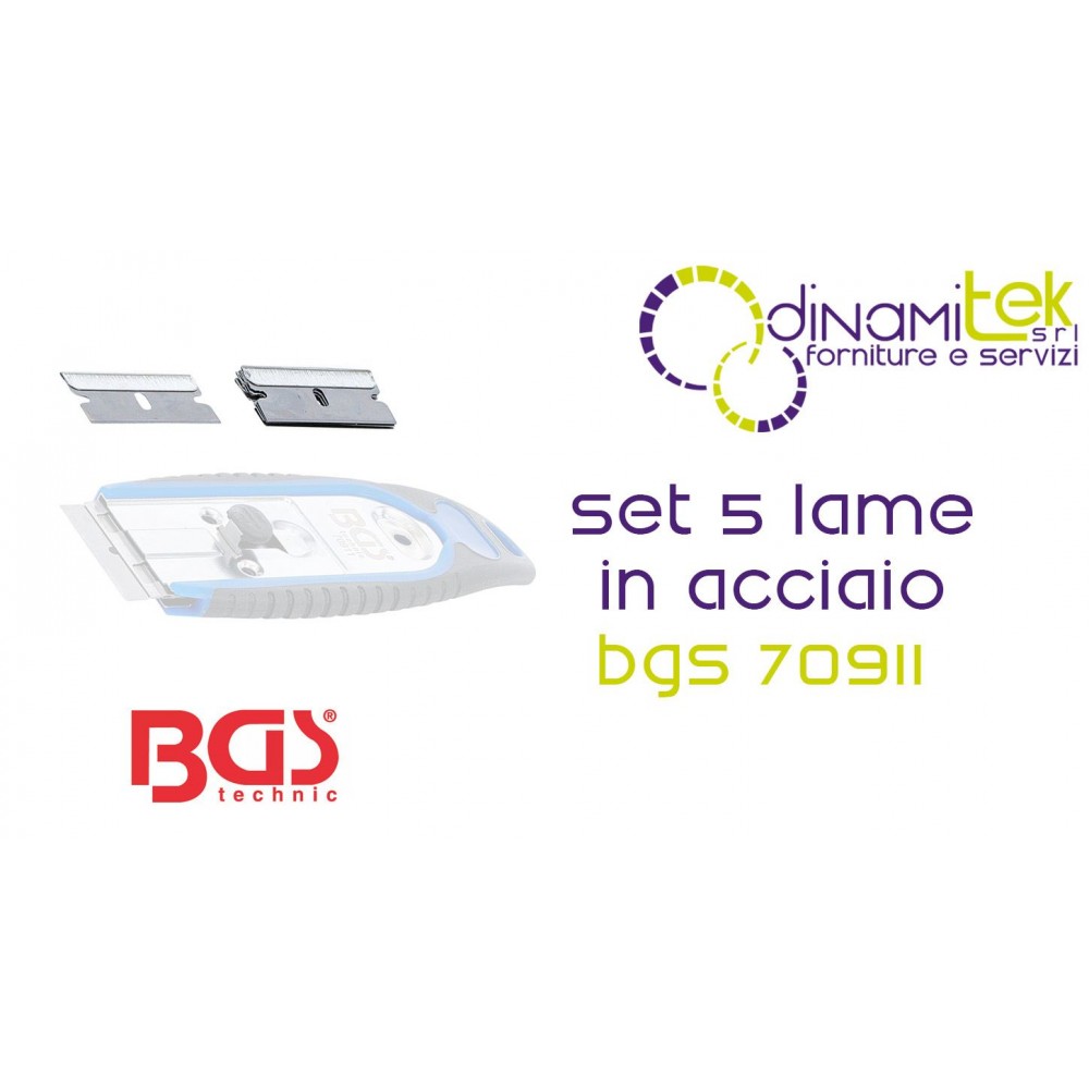 REPLACEMENT BLADES | 5-PIECE STEEL - DYNAMITEK BGS70911-1 BGS TECHNIC Dinamitek 4