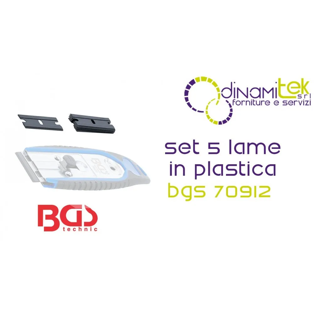 CUCHILLAS DE REPUESTO | 5 PIEZAS DE PLáSTICO - DYNAMITEK BGS70912-1 BGS TECHNIC Dinamitek 4