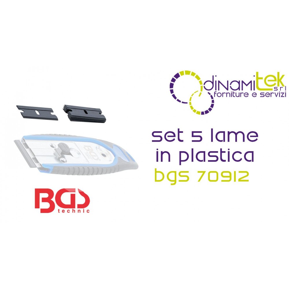 REPLACEMENT BLADES | 5-PIECE PLASTIC - DYNAMITEK BGS70912-1 BGS TECHNIC Dinamitek 4