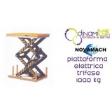 NPFD100E PLATE-FORME éLECTRO-HYDRAULIQUE DE LA PHASE TROIS DE LA CAPACITé 1000KG NOVAMACH Dinamitek 1