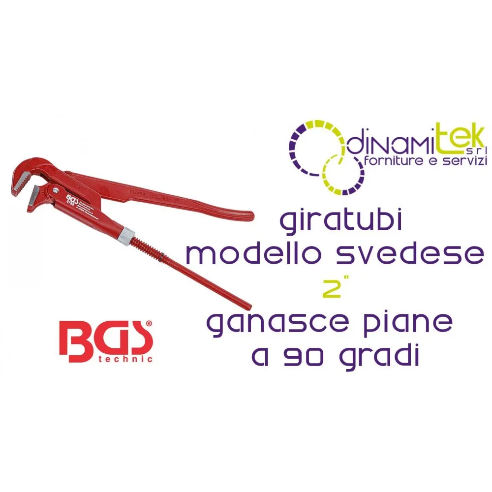 BGS technic BGS6790 GIRATUBI MODELLO SVEDESE CON GANASCE PIANE A 90°BGS TECHNIC Dinamitek 1