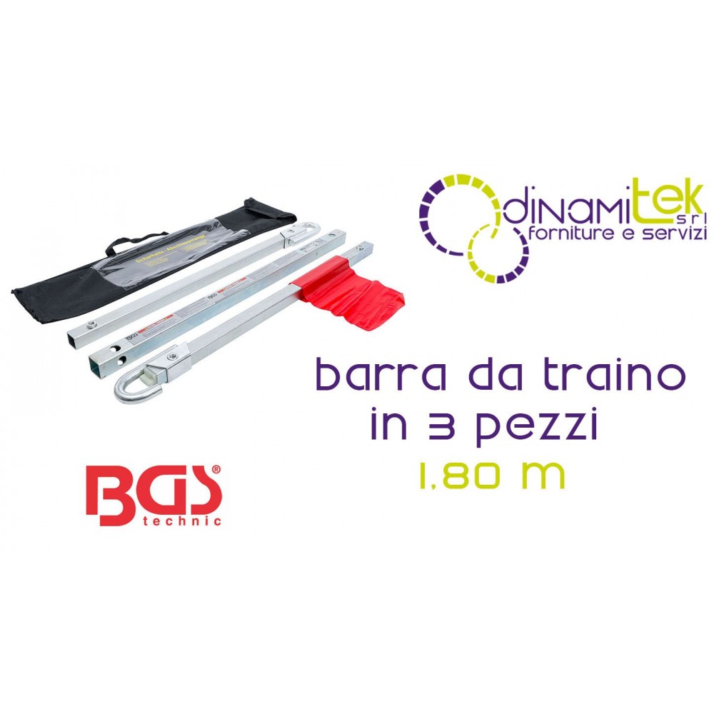BARRA DE REMOLQUE - 1,8 M 2000 KG - CALIDAD BGS3050 BGS TECHNIC Dinamitek 10