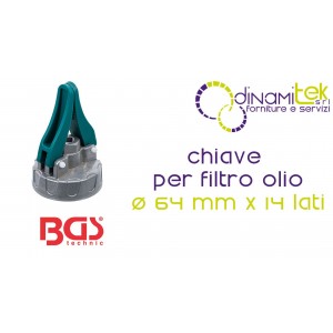 LLAVE PARA FILTRO DE ACEITE Ø64MM 14 LADOS PARA SUZUKI TOYOTA BGS70188 BGS TECHNIC Dinamitek 8