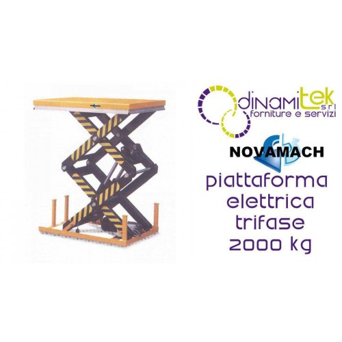 NPFD200E PLATE-FORME DE L'éLECTRO-HYDRAULIQUES TRIPHASé DéBIT 2000KG NOVAMACH Dinamitek 1