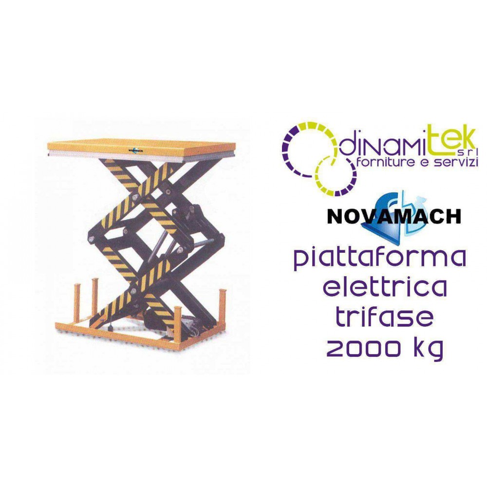 NPFD200E PLATTFORM ELEKTRO-HYDRAULISCHE DREI-PHASEN-DURCHFLUSS 2000KG NOVAMACH Dinamitek 1
