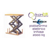 NPFD200E PLATTFORM ELEKTRO-HYDRAULISCHE DREI-PHASEN-DURCHFLUSS 2000KG NOVAMACH Dinamitek 1