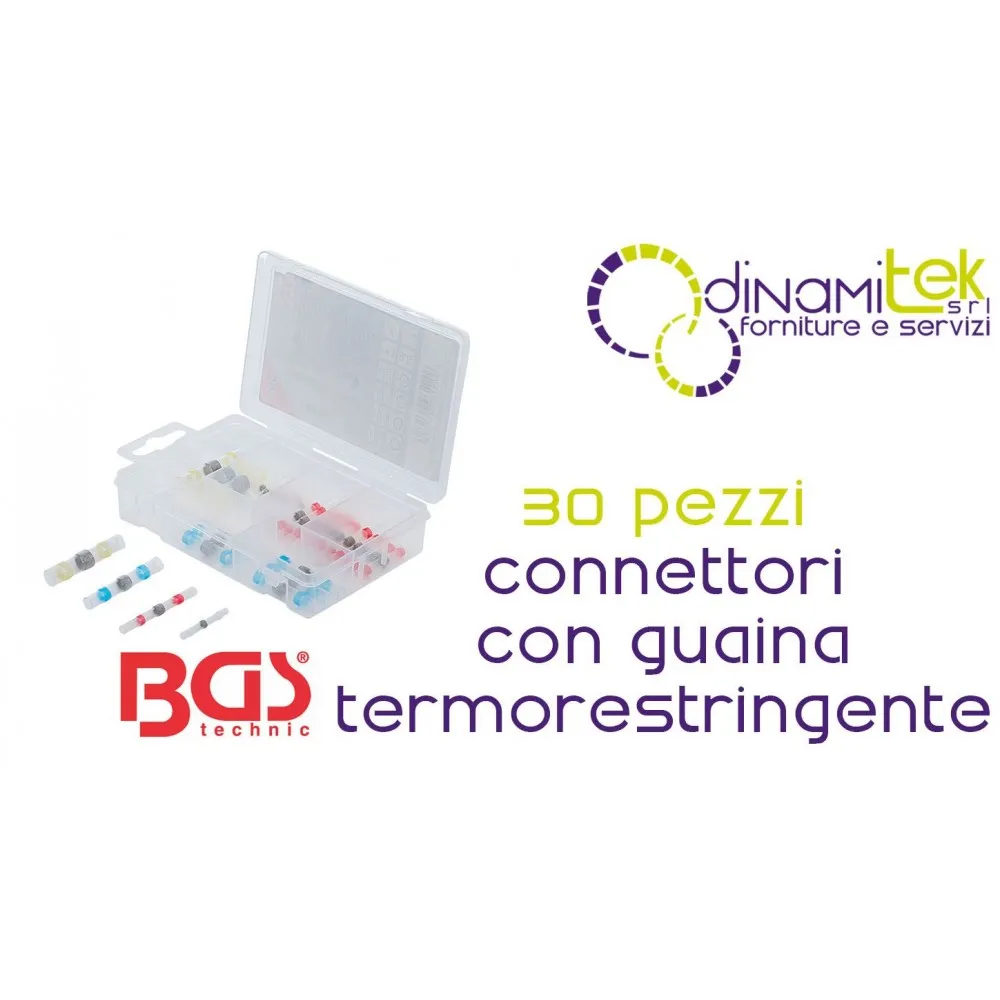 ASSORTMENT OF 30 BGS85222 CONNECTORS | IP67 HEAT SHRINK | FERMEC Dinamitek 6