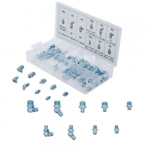 ASSORTMENT OF 70 GREASE NIPPLES BGS BGS8065-1 - CHROMED Dinamitek 2