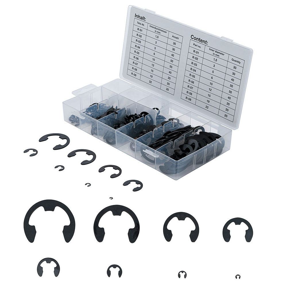 ASSORTIMENT DE 300 E-CLIPS MéTRIQUES | | FERMEC BGS8039 BGS TECHNIC Dinamitek 4