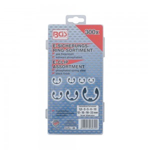 ASSORTIMENT DE 300 E-CLIPS MéTRIQUES | | FERMEC BGS8039 BGS TECHNIC Dinamitek 5
