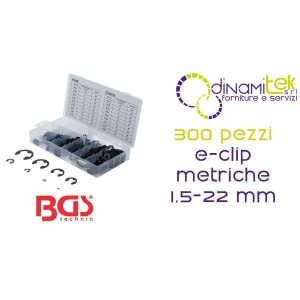 ASSORTIMENT DE 300 E-CLIPS MéTRIQUES | | FERMEC BGS8039 BGS TECHNIC Dinamitek 6
