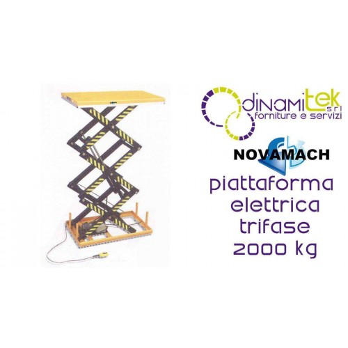 NPFA200E PLATE-FORME DE L'éLECTRO-HYDRAULIQUES TRIPHASé DéBIT 2000KG NOVAMACH Dinamitek 1