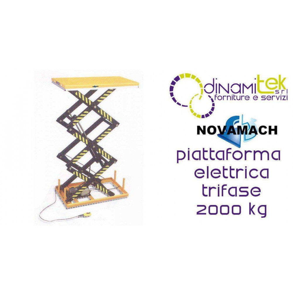 NPFA200E PLATFORM ELECTRO-HYDRAULIC THREE-PHASE FLOW RATE 2000KG NOVAMACH Dinamitek 1