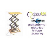 NPFA200E PLATAFORMA ELECTRO-HIDRáULICO DE LAS TRES FASES DE LA TASA DE FLUJO DE 2000KG NOVAMACH Dinamitek 1