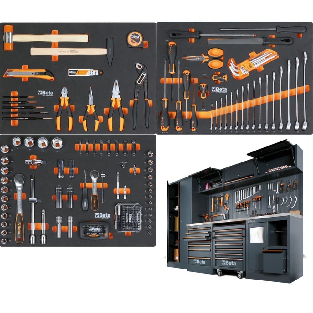 BETA C45PRO X/196UT: PROFESSIONAL WORKSHOP FURNITURE + 196 TOOLS ON SALE Dinamitek 3