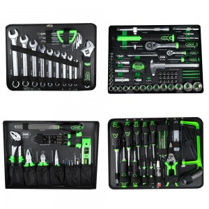 JBM 53159 SET DI UTENSILI DA 159 PEZZI IN ALLUMINIO CON BUSSOLE DA 1/4" E 1/2" – FINITURA ZINCATA Dinamitek 5