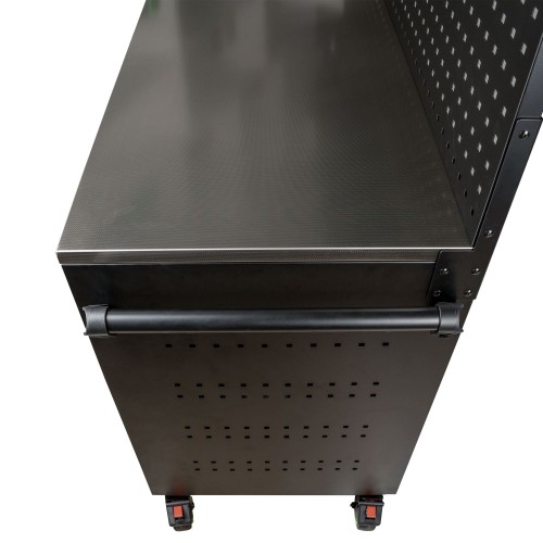 11-DRAWER TOOL TROLLEY – STAINLESS STEEL TOP AND PERFORATED PANEL 54510 JBM Dinamitek 5